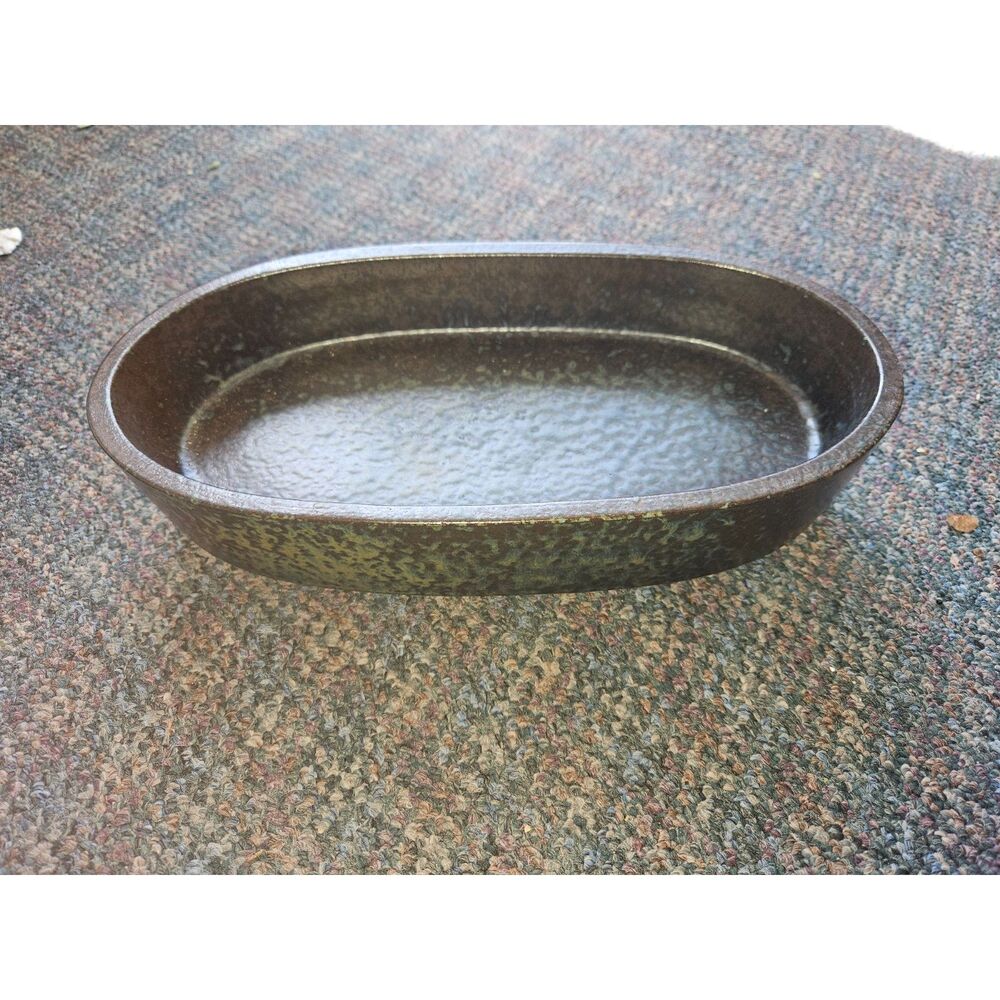 Oval Ceramic Stonewear Tray Very Heavy